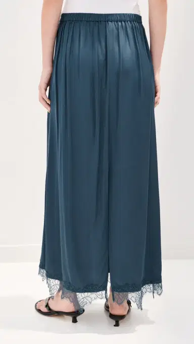 LE BOP Marion atin Skirt Navy | Thumbnail 4 LE BOP Marion atin Skirt Navy | Thumbnail 4