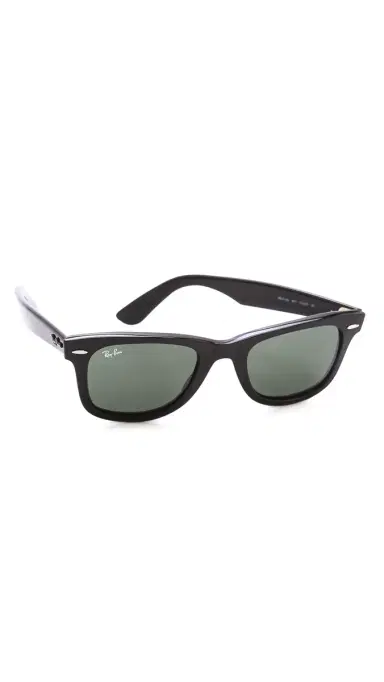 Ray-Ban Original Wayfarer Sunglasses Black/Green One Size | Thumbnail 2 Ray-Ban Original Wayfarer Sunglasses Black/Green One Size | Thumbnail 2