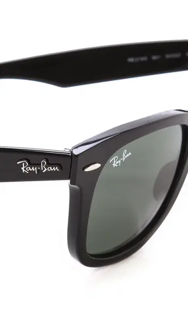Ray-Ban Original Wayfarer Sunglasses Black/Green One Size | Thumbnail 5 Ray-Ban Original Wayfarer Sunglasses Black/Green One Size | Thumbnail 5