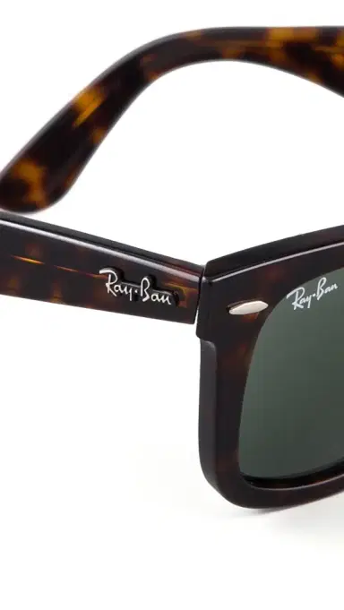 Ray-Ban Original Wayfarer Sunglasses Tortoise/Green One Size | Thumbnail 5 Ray-Ban Original Wayfarer Sunglasses Tortoise/Green One Size | Thumbnail 5