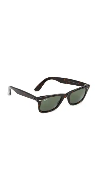 Ray-Ban Original Wayfarer Sunglasses Tortoise/Green One Size | Thumbnail 1 Ray-Ban Original Wayfarer Sunglasses Tortoise/Green One Size | Thumbnail 1