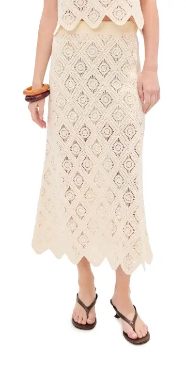 LE BOP Ora Crochet Midi Skirt | Thumbnail 1 LE BOP Ora Crochet Midi Skirt | Thumbnail 1