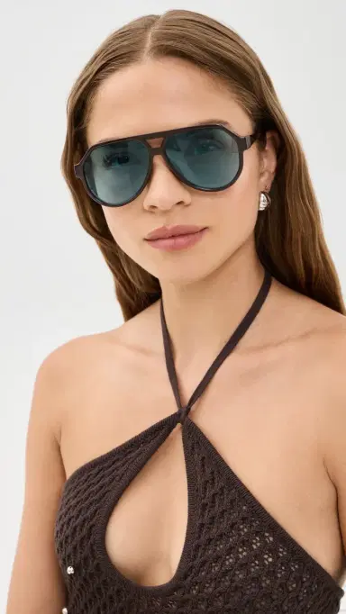 AIRE x Von Dutch Shameless Sunglasses Chocolate One Size | Thumbnail 3 AIRE x Von Dutch Shameless Sunglasses Chocolate One Size | Thumbnail 3