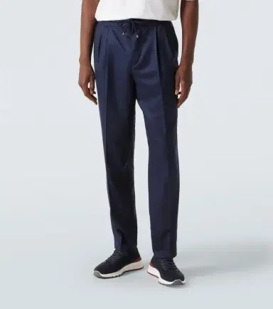 Brunello Cucinelli Virgin wool straight pants | Thumbnail 3 Brunello Cucinelli Virgin wool straight pants | Thumbnail 3