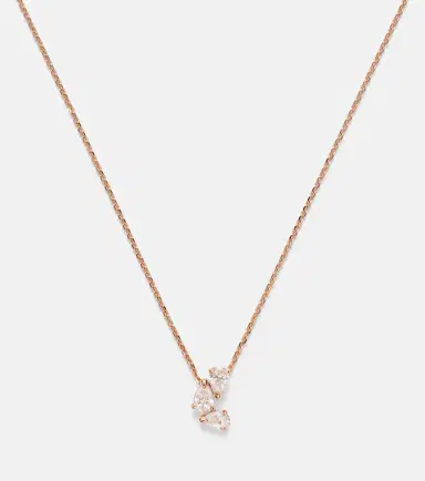 Repossi Serti Sur Vide 18kt rose gold pendant necklace with diamonds | Thumbnail 3 Repossi Serti Sur Vide 18kt rose gold pendant necklace with diamonds | Thumbnail 3