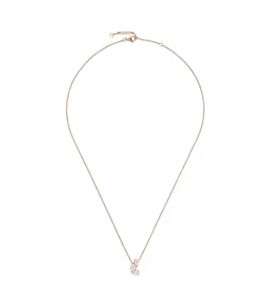 Repossi Serti Sur Vide 18kt rose gold pendant necklace with diamonds | Thumbnail 1 Repossi Serti Sur Vide 18kt rose gold pendant necklace with diamonds | Thumbnail 1
