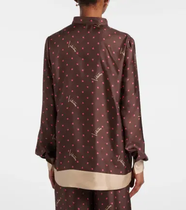 Valentino Printed silk twill pajama shirt | Thumbnail 3 Valentino Printed silk twill pajama shirt | Thumbnail 3