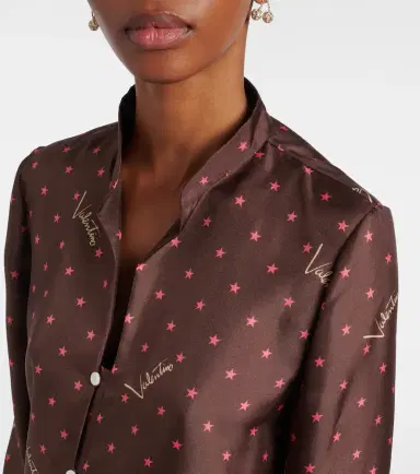 Valentino Printed silk twill pajama shirt | Thumbnail 5 Valentino Printed silk twill pajama shirt | Thumbnail 5