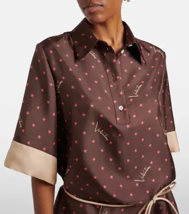 Valentino Printed silk twill shirt dress | Thumbnail 5 Valentino Printed silk twill shirt dress | Thumbnail 5
