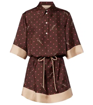 Valentino Printed silk twill shirt dress | Thumbnail 1 Valentino Printed silk twill shirt dress | Thumbnail 1