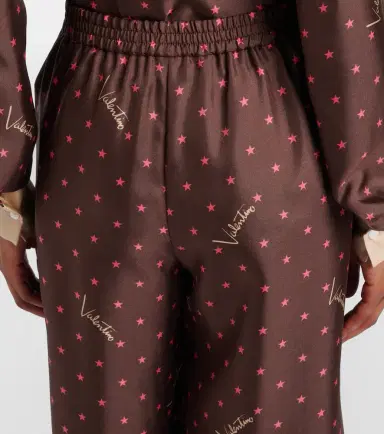 Valentino Printed silk twill palazzo pants | Thumbnail 6 Valentino Printed silk twill palazzo pants | Thumbnail 6