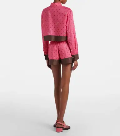 Valentino Printed cotton shorts | Thumbnail 4 Valentino Printed cotton shorts | Thumbnail 4