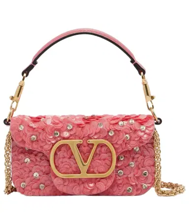 Valentino Garavani Locò Small sequined shoulder bag | Thumbnail 1 Valentino Garavani Locò Small sequined shoulder bag | Thumbnail 1