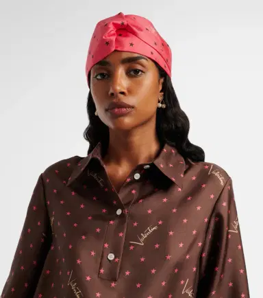 Valentino Printed silk twill headband | Thumbnail 3 Valentino Printed silk twill headband | Thumbnail 3