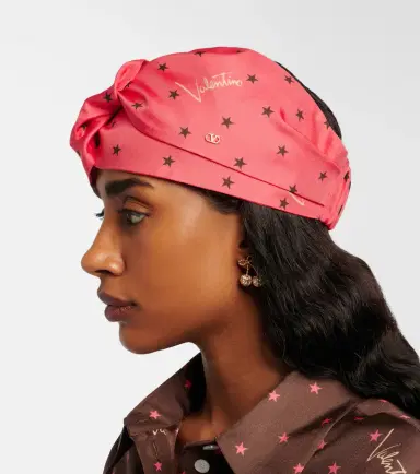 Valentino Printed silk twill headband | Thumbnail 4 Valentino Printed silk twill headband | Thumbnail 4