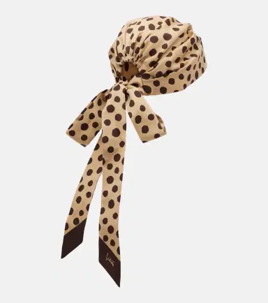 Valentino Polka-dot cotton and silk head wrap | Thumbnail 2 Valentino Polka-dot cotton and silk head wrap | Thumbnail 2