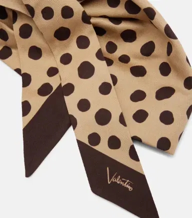 Valentino Polka-dot cotton and silk head wrap | Thumbnail 3 Valentino Polka-dot cotton and silk head wrap | Thumbnail 3