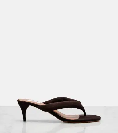 Alaïa Alaïa Suede thong sandals | Thumbnail 3 Alaïa Alaïa Suede thong sandals | Thumbnail 3