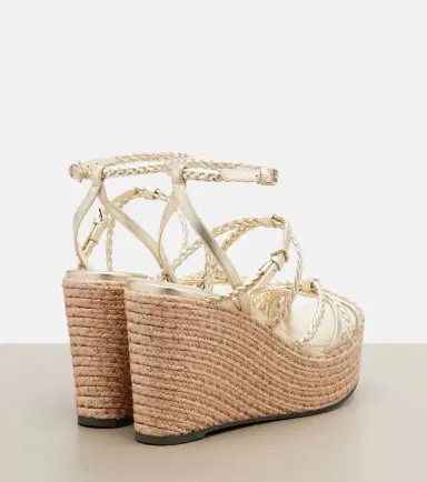 Jimmy Choo Nyra braided leather espadrille wedges | Thumbnail 3 Jimmy Choo Nyra braided leather espadrille wedges | Thumbnail 3
