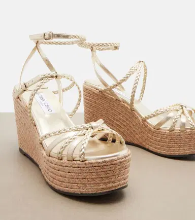 Jimmy Choo Nyra braided leather espadrille wedges | Thumbnail 4 Jimmy Choo Nyra braided leather espadrille wedges | Thumbnail 4