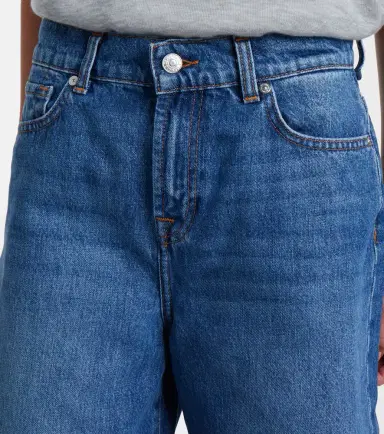 7 For All Mankind Lola distressed denim Bermuda shorts | Thumbnail 2 7 For All Mankind Lola distressed denim Bermuda shorts | Thumbnail 2