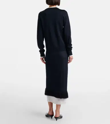 Bottega Veneta Knitted silk midi skirt | Thumbnail 4 Bottega Veneta Knitted silk midi skirt | Thumbnail 4