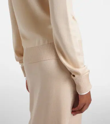Bottega Veneta Nodo Quadro layered silk cardigan | Thumbnail 2 Bottega Veneta Nodo Quadro layered silk cardigan | Thumbnail 2