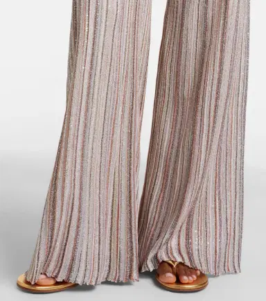 Missoni Sequined striped lamé wide-leg pants | Thumbnail 4 Missoni Sequined striped lamé wide-leg pants | Thumbnail 4