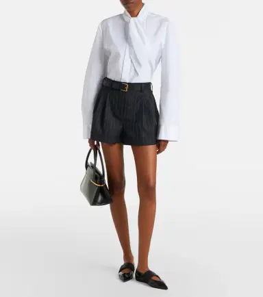 Givenchy Pinstripe wool shorts | Thumbnail 2 Givenchy Pinstripe wool shorts | Thumbnail 2