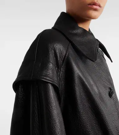 Nour Hammour Perrin belted leather jacket | Thumbnail 4 Nour Hammour Perrin belted leather jacket | Thumbnail 4