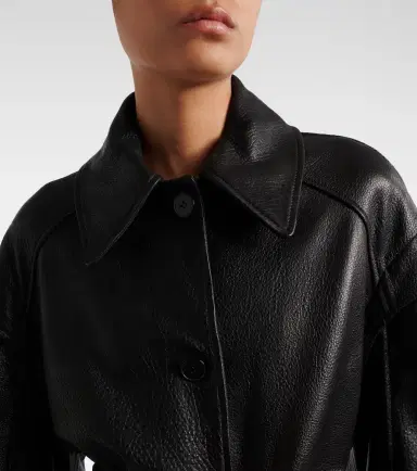 Nour Hammour Perrin belted leather jacket | Thumbnail 8 Nour Hammour Perrin belted leather jacket | Thumbnail 8