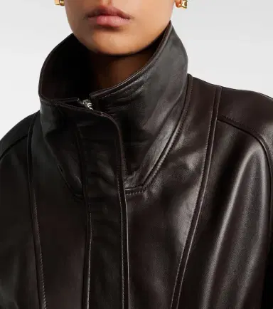 Nour Hammour Quai leather jacket | Thumbnail 5 Nour Hammour Quai leather jacket | Thumbnail 5