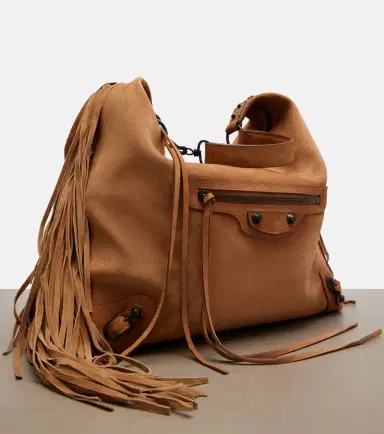 Balenciaga Le City Medium suede shoulder bag | Thumbnail 2 Balenciaga Le City Medium suede shoulder bag | Thumbnail 2