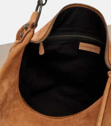 Balenciaga Le City Medium suede shoulder bag | Thumbnail 4 Balenciaga Le City Medium suede shoulder bag | Thumbnail 4