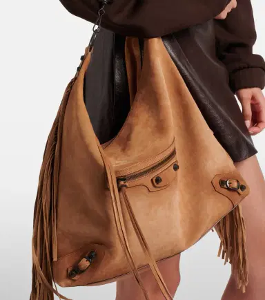 Balenciaga Le City Medium suede shoulder bag | Thumbnail 7 Balenciaga Le City Medium suede shoulder bag | Thumbnail 7