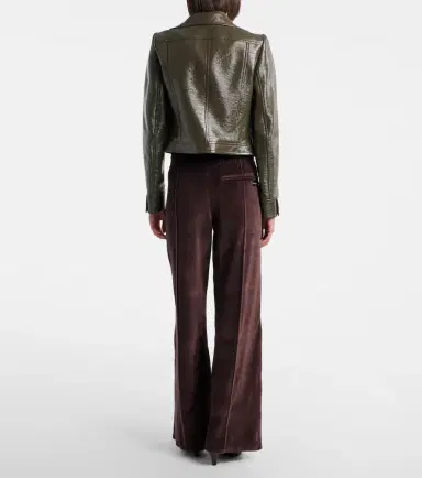 Courrèges Courrèges Cotton-blend velvet sweatpants | Thumbnail 3 Courrèges Courrèges Cotton-blend velvet sweatpants | Thumbnail 3