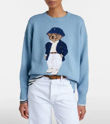 Polo Ralph Lauren Polo Bear oversized cotton sweater | Thumbnail 3 Polo Ralph Lauren Polo Bear oversized cotton sweater | Thumbnail 3