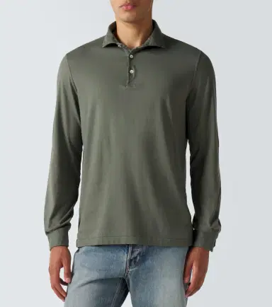 Fedeli Cotton piqué polo shirt | Thumbnail 5 Fedeli Cotton piqué polo shirt | Thumbnail 5