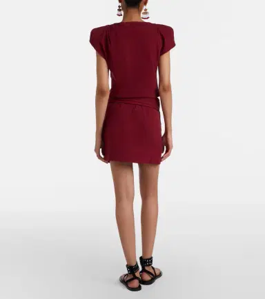 Isabel Marant Berenice draped cotton wrap skirt | Thumbnail 4 Isabel Marant Berenice draped cotton wrap skirt | Thumbnail 4