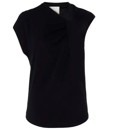 Isabel Marant Nayda gathered cotton jersey T-shirt | Thumbnail 1 Isabel Marant Nayda gathered cotton jersey T-shirt | Thumbnail 1