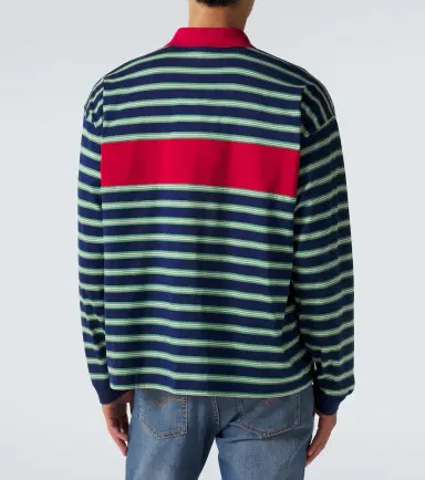 Versace Striped cotton jersey polo shirt | Thumbnail 6 Versace Striped cotton jersey polo shirt | Thumbnail 6