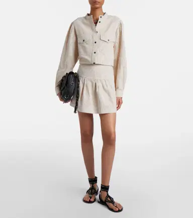 Marant Étoile Kelise broderie anglaise cotton miniskirt | Thumbnail 3 Marant Étoile Kelise broderie anglaise cotton miniskirt | Thumbnail 3