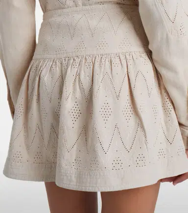 Marant Étoile Kelise broderie anglaise cotton miniskirt | Thumbnail 4 Marant Étoile Kelise broderie anglaise cotton miniskirt | Thumbnail 4