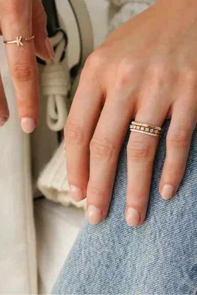 DANA REBECCA DESIGNS Diamond Ava Bea Double Row Ring | Thumbnail 2 DANA REBECCA DESIGNS Diamond Ava Bea Double Row Ring | Thumbnail 2