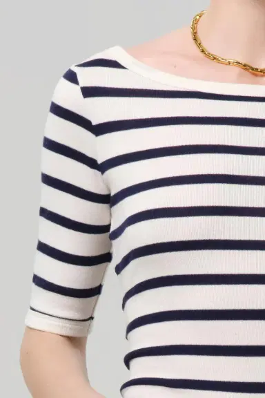 Citizens of Humanity Three Quarter Sleeve Boat Neck Slim Tee | Thumbnail 5 Citizens of Humanity Three Quarter Sleeve Boat Neck Slim Tee | Thumbnail 5