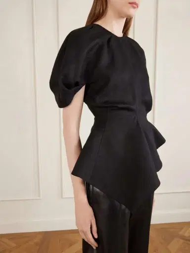 Khaite Rumi Linen-blend Blouse | Thumbnail 4 Khaite Rumi Linen-blend Blouse | Thumbnail 4