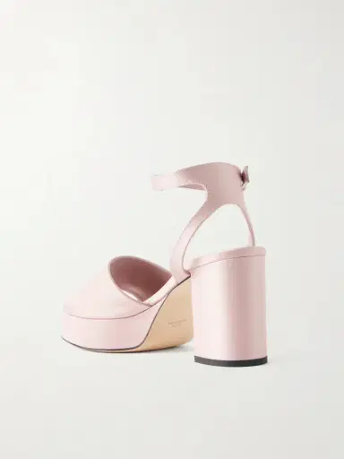 TOTEME 90 Satin Platform Sandals | Thumbnail 3 TOTEME 90 Satin Platform Sandals | Thumbnail 3