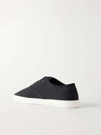The Row Fynn Cotton-canvas Sneakers | Thumbnail 3 The Row Fynn Cotton-canvas Sneakers | Thumbnail 3