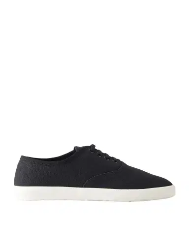 The Row Fynn Cotton-canvas Sneakers | Thumbnail 1 The Row Fynn Cotton-canvas Sneakers | Thumbnail 1