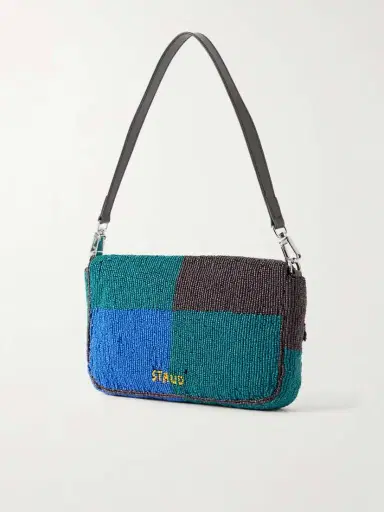 Staud Timmy Beaded Leather Shoulder Bag | Thumbnail 4 Staud Timmy Beaded Leather Shoulder Bag | Thumbnail 4